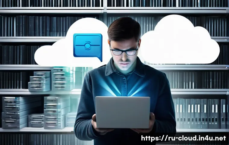 클라우드에서 데이터 백업 및 복구 전략 - **Prompt 1: The Transition to Secure Digital Storage**
"A visually compelling split-scene image....