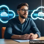 Home 21 클라우드에서 서버리스 컴퓨팅 실전 활용 - **A developer's serene focus amidst abstract serverless architecture.**
A modern, well-lit co-wo...