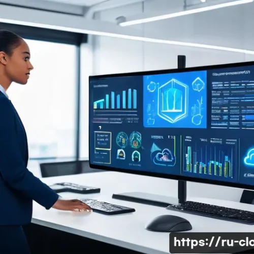 Home 32 클라우드 컴퓨팅 취업 인터뷰 준비 팁 - A modern office setting showing a diverse team of cloud engineers collaborating around a large touch...
